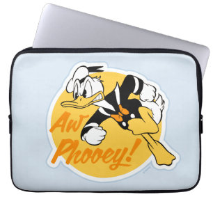 Retro "Aw Phooey" Donald Duck Badge Laptop Sleeve