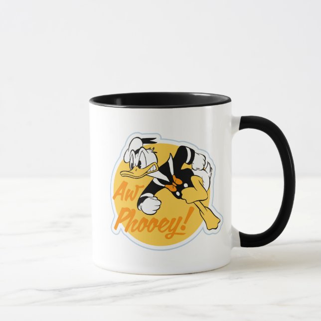 Retro "Aw Phooey" Donald Duck Badge Mug (Right)
