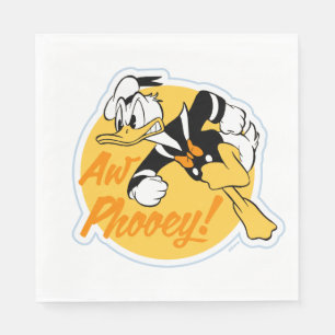 Retro "Aw Phooey" Donald Duck Badge Napkins