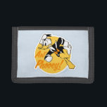 Retro "Aw Phooey" Donald Duck Badge Trifold Wallet<br><div class="desc">Channel your inner Donald Duck with this dynamic and nostalgic character design! Featuring a classic action pose set against a vibrant sunny yellow circle, this graphic perfectly captures the legendary temper and spunky personality of a true animation icon. The centerpiece is the famous catchphrase "Aw Phooey!" rendered in a playful,...</div>