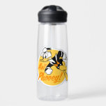 Retro "Aw Phooey" Donald Duck Badge Water Bottle<br><div class="desc">Channel your inner Donald Duck with this dynamic and nostalgic character design! Featuring a classic action pose set against a vibrant sunny yellow circle, this graphic perfectly captures the legendary temper and spunky personality of a true animation icon. The centerpiece is the famous catchphrase "Aw Phooey!" rendered in a playful,...</div>
