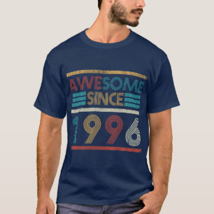 Retro Awesome Since 1996 27th Birthday 27 Years Ol T-Shirt