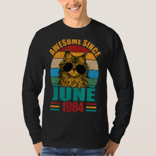 Retro Awesome Since June 1984 38th Birthday 38 Yea T-Shirt