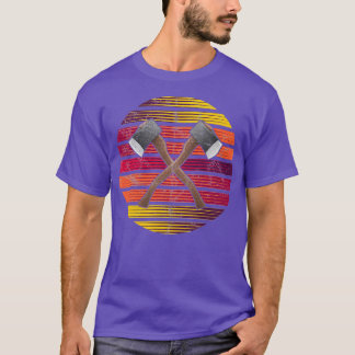 Retro Axe Throwing Ax Thrower Classic TShirt