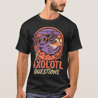 Retro Axolotl Lovers Funny Cute Axolotl T-Shirt