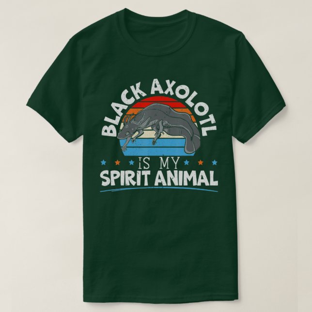 Retro Axolotl Salamander Mexican Reptile  T-Shirt (Design Front)