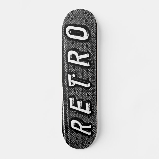 Retro - B&W Skateboard (Front)