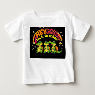 Retro Baby Crocodiles Back to School T-Shirt | Hey