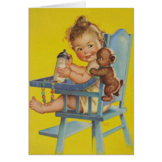 Vintage New Baby Cards | Zazzle