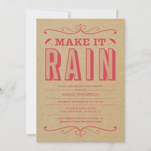 Retro Baby Shower Invitations