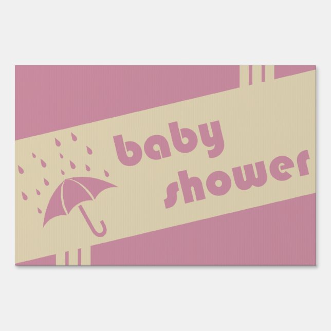 retro baby shower sign (Back)