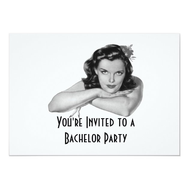 Retro Bachelor Party Invitation