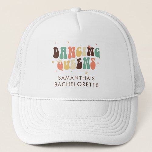 Retro Bachelorette Disco Bride Dancing Queens Trucker Hat