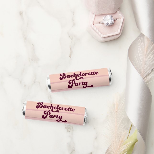 Retro Bachelorette Party Favors Candy Breath Mints (Wedding)