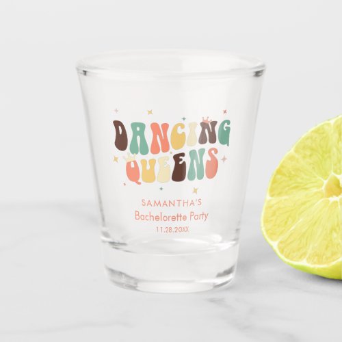 Retro Bachelorette Party Girls Weekend Custom Shot Glass