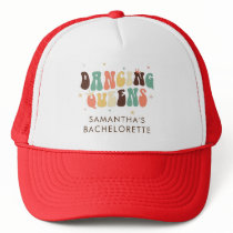 Retro Bachelorette Party Personalized Dancing Trucker Hat