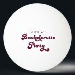 Retro Bachelorette Party  Ping Pong Ball<br><div class="desc">Need to take your bachelorette party games to the next level? Everyone will love these personalized ping pong balls!

Check out our entire collection for more matching items!</div>