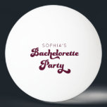 Retro Bachelorette Party  Ping Pong Ball<br><div class="desc">Need to take your bachelorette party games to the next level? Everyone will love these personalized ping pong balls!

Check out our entire collection for more matching items!</div>