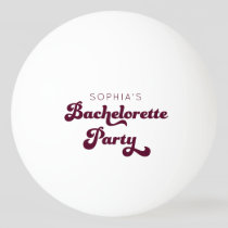 Retro Bachelorette Party  Ping Pong Ball