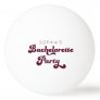 Retro Bachelorette Party  Ping Pong Ball