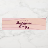 Retro Bachelorette Water Bottle Labels | Zazzle