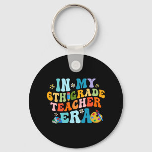 Retro Back To School In My 6th Grade Teacher Era M Keychain