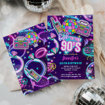 Retro Back To The 90s Neon Disco 30th Birthday Invitation<br><div class="desc">Retro Back To The 90s Neon Disco 30th Birthday Invitation
All designs are © PIXEL PERFECTION PARTY LTD</div>