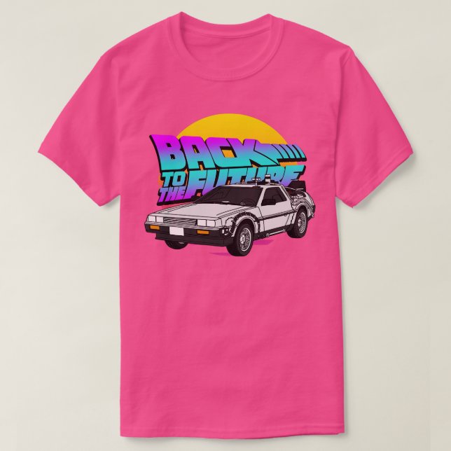 Retro Back To The Future T-Shirt (Design Front)