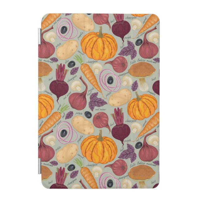 Retro background from fresh vegetables iPad mini cover (Front)