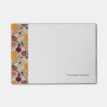 Retro background from fresh vegetables post-it notes