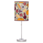Retro background from fresh vegetables table lamp