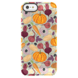 Retro background from fresh vegetables permafrost iPhone SE/5/5s case
