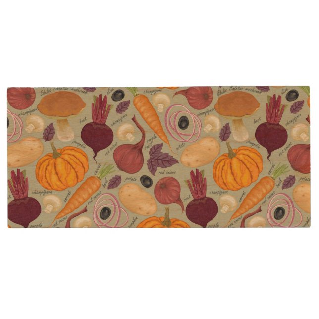 Retro background from fresh vegetables wood flash drive (Front)