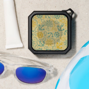 Retro background with anchor, ropes bluetooth speaker