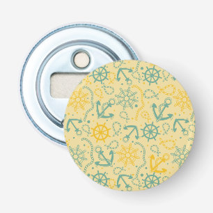 Retro background with anchor, ropes bottle opener