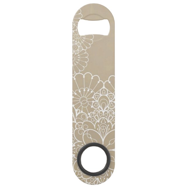 Retro background with lace ornament bar key (Front)