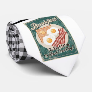 Retro Bacon & Eggs Necktie