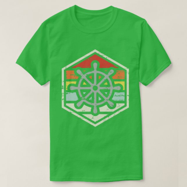Retro Badge Helm T-Shirt (Design Front)