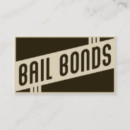 Retro Bail Bonds Business Card at Zazzle