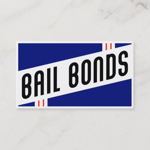 retro bail bonds business card template