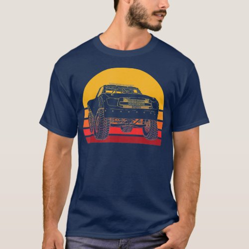 Retro Baja Truck Off Road Trophy Trucking Racer T_Shirt