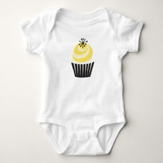 Retro Bakery cupcake Baby Bodysuit