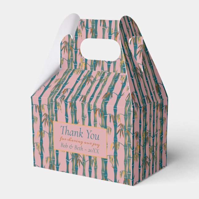 Retro Bamboo Favor Boxes (Front Side)