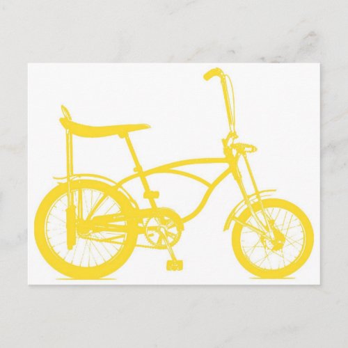 Retro Banana Seat Bike Postcard