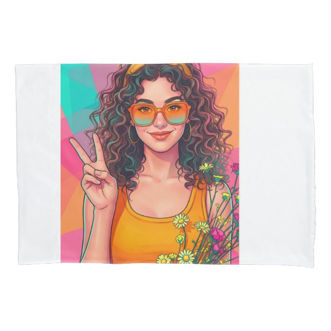 Retro banket pillow case (Front)