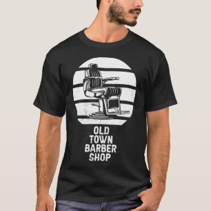 Retro Barbershop Beard Hairstyle  Vintage Barber B T-Shirt