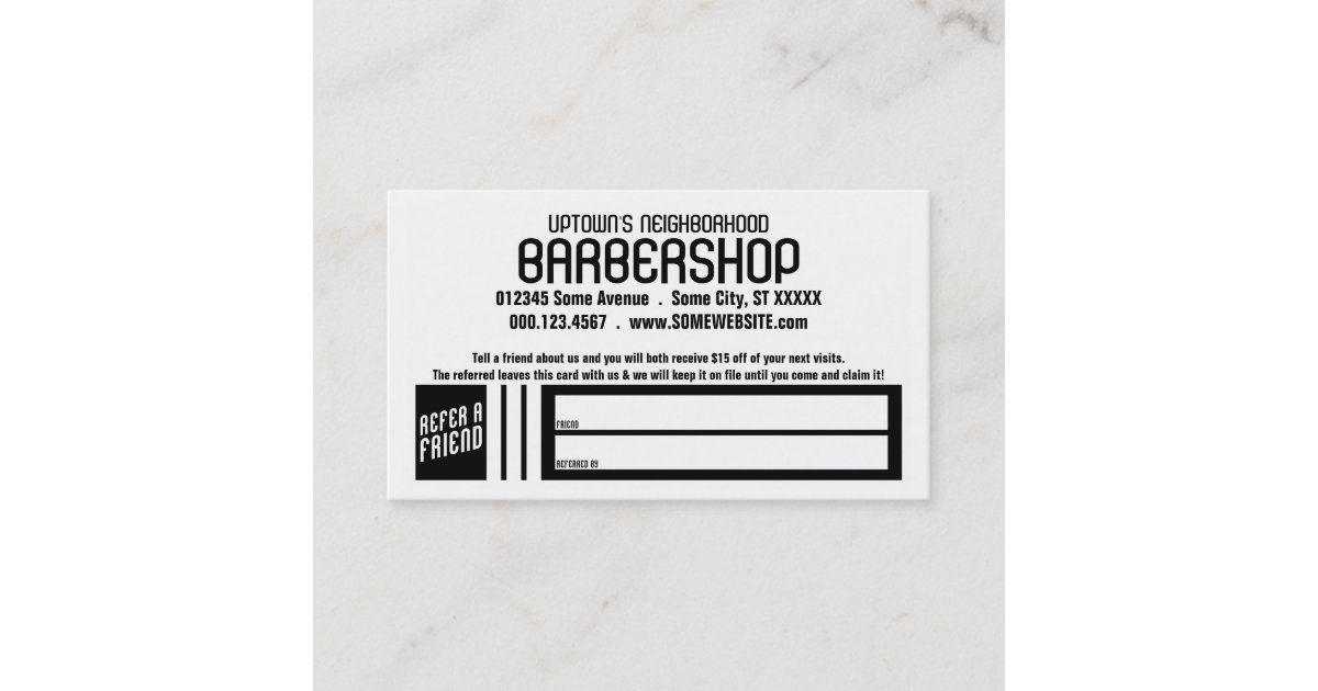 retro referral card Zazzle