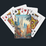 Retro Barcelona Vintage Travel Illustration Poker Cards<br><div class="desc">Deal a hand of Catalan charm with these delightful Barcelona, Spain retro travel playing cards! Each card features our enchanting illustration, capturing the city's iconic landmarks, bustling streets, and colorful architecture. With a nostalgic nod to the past, this deck invites you to explore the enchanting blend of history and modernity...</div>