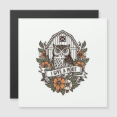 Retro barn owl 'I give a hoot' design (Front/Back)