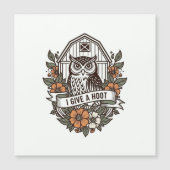 Retro barn owl 'I give a hoot' design (Front)